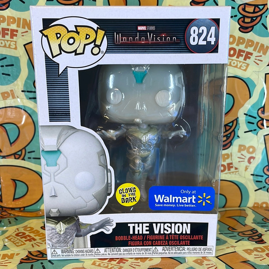 Pop! Marvel: WandaVision -The Vision (GITD) (Walmart Exclusive) 824
