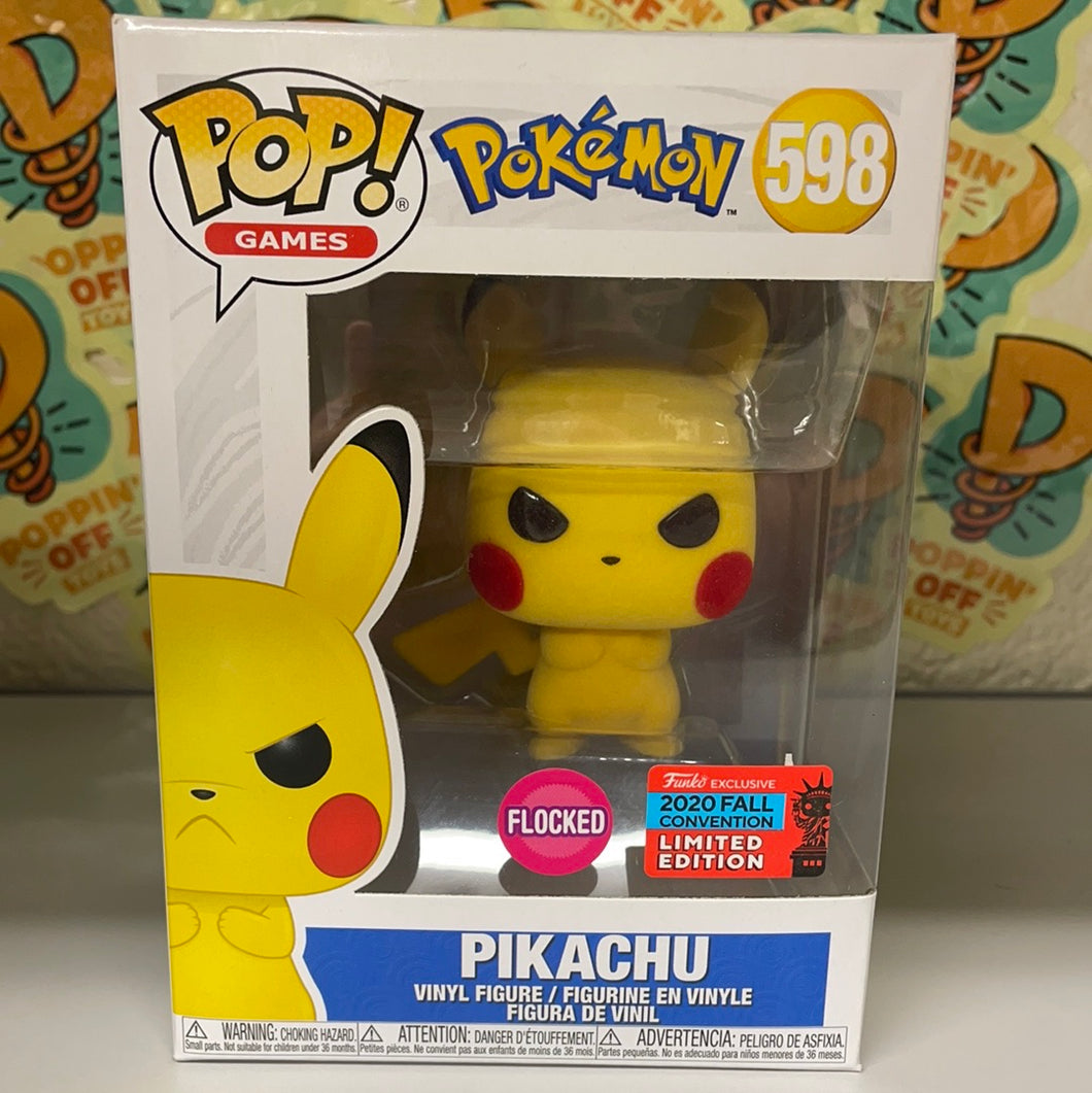 Pop! Games: Pokémon - Pikachu (Flocked) (Fall)