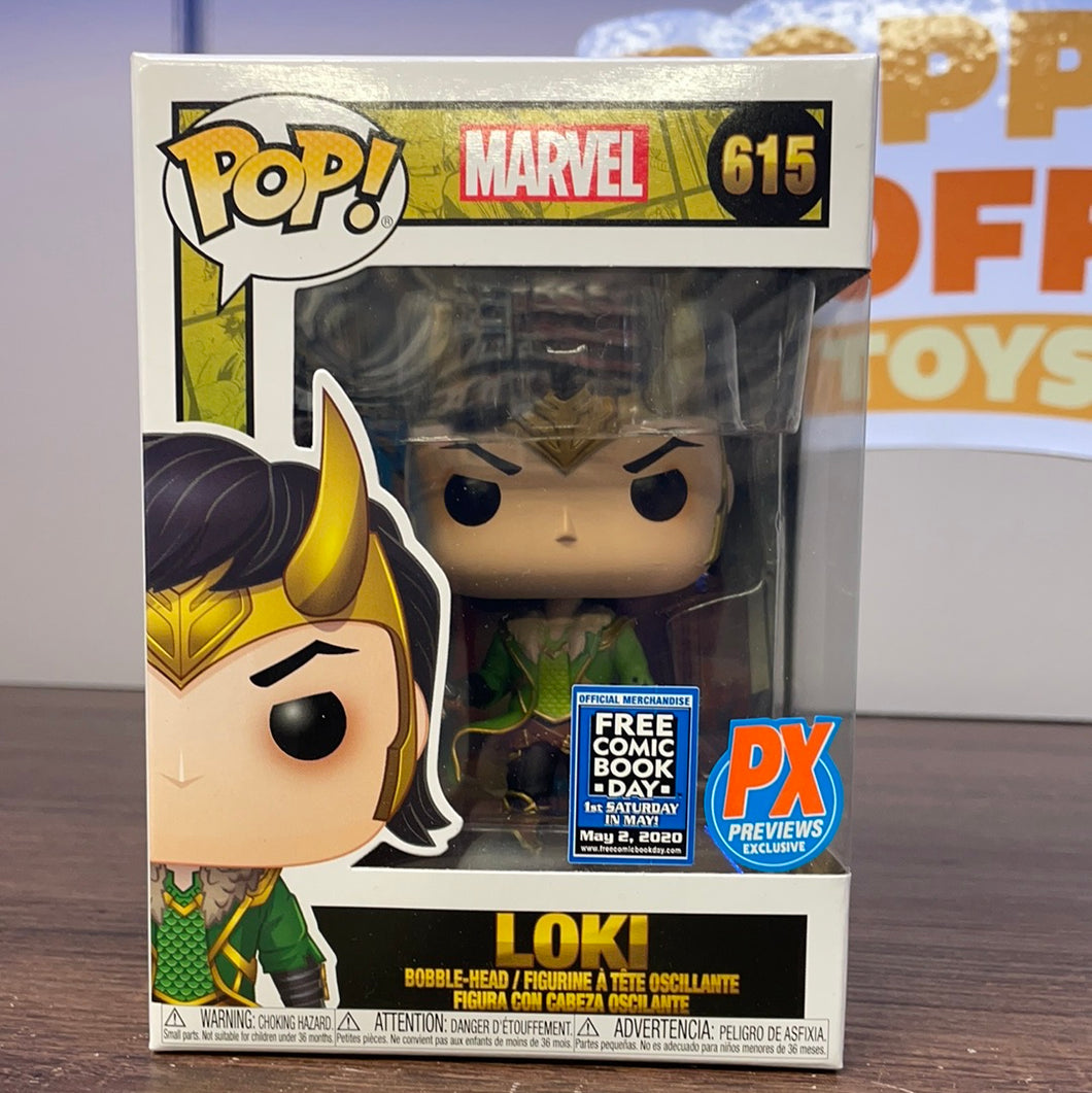 Pop! Marvel Loki (Free Comic Book Day 2020 Version) Vinyl Figure 