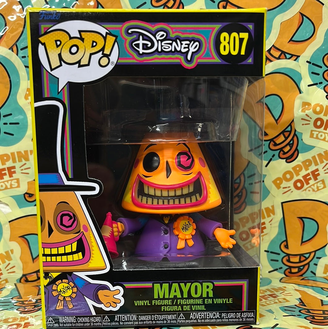 Pop! Disney: The Nightmare Before Christmas - Mayor (Blacklight) (Damaged)