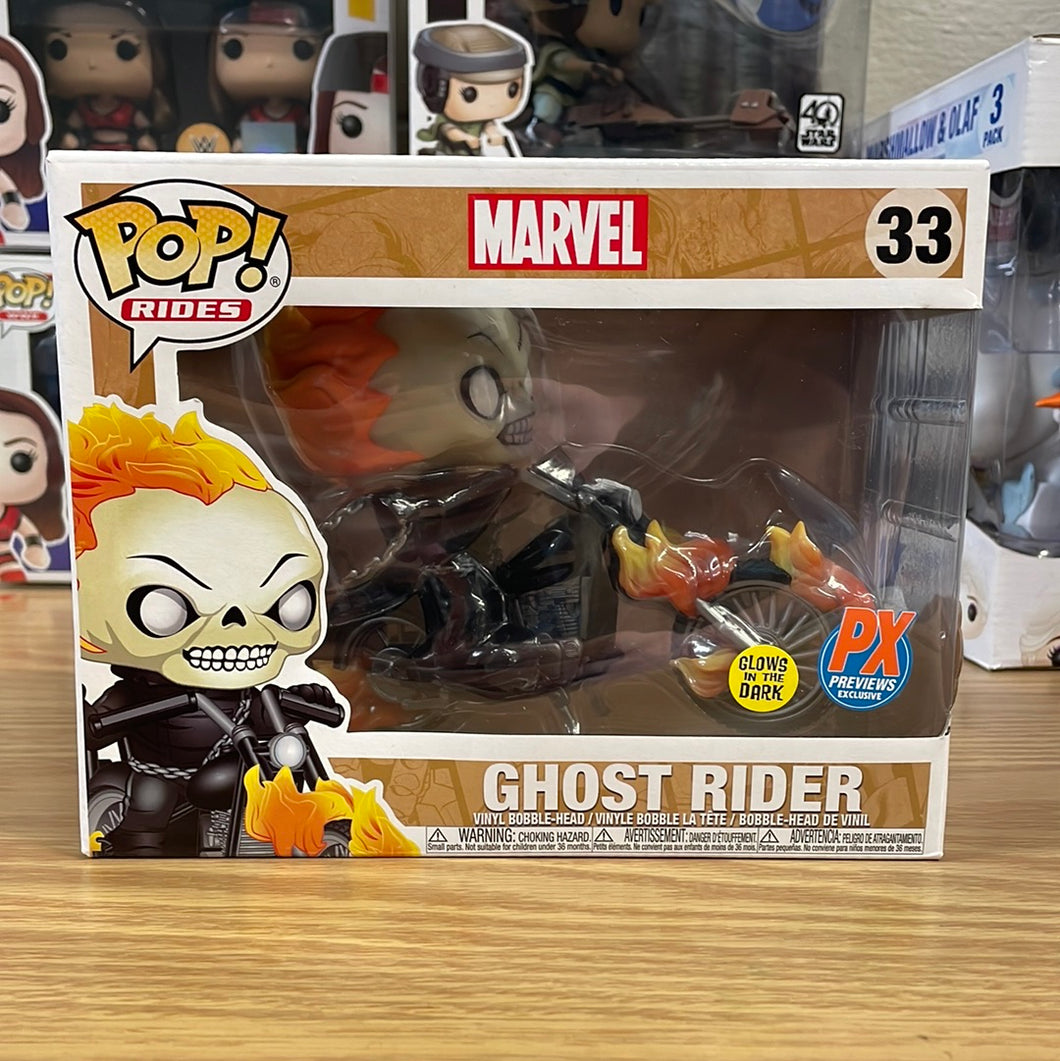Pop! Rides: Marvel - Ghost Rider (GITD) (PX)