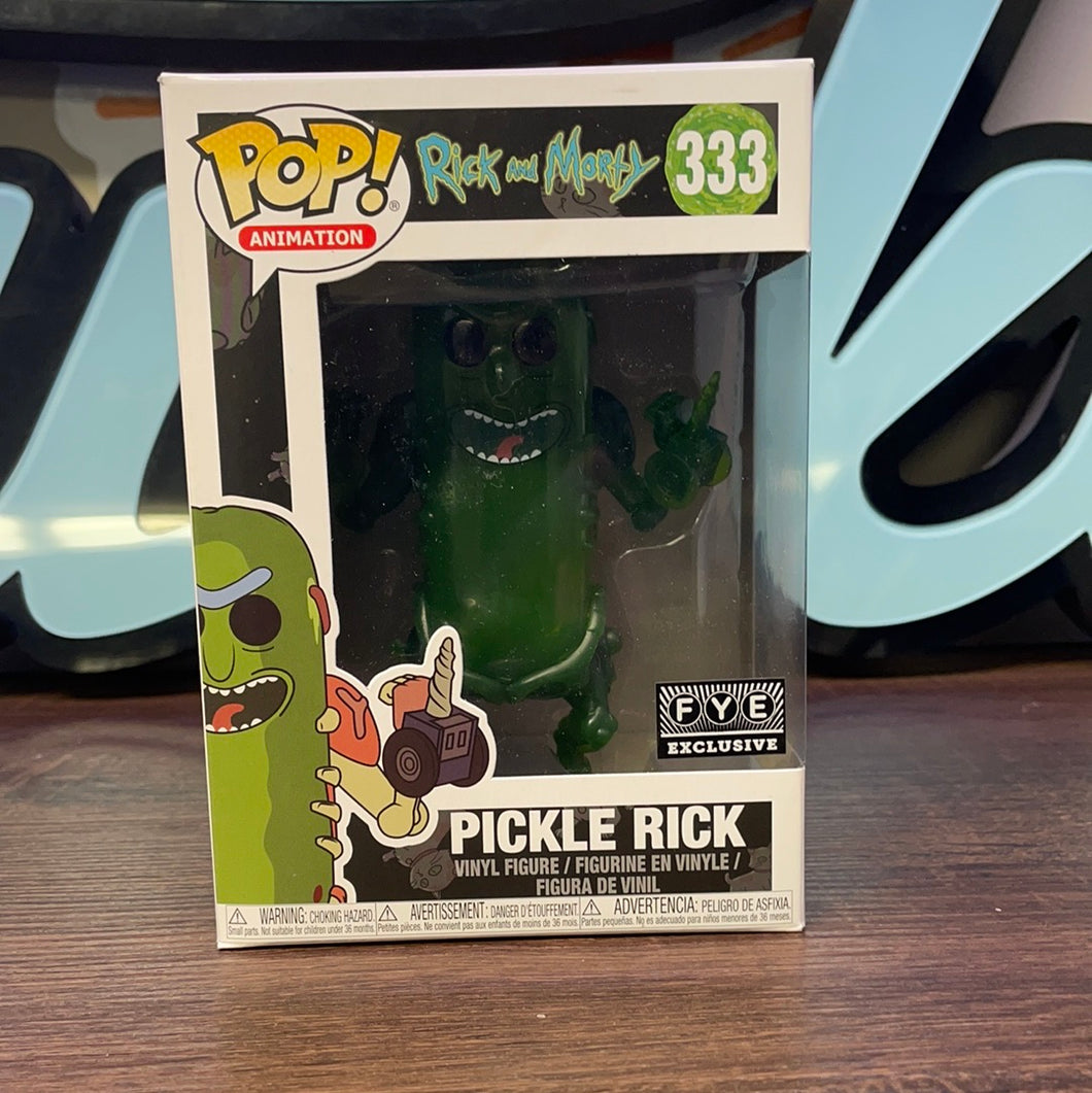 Pop! Animation: Rick and Morty – Pickle Rick (FYE Exclusive) (In Stock) Vinyl Figure