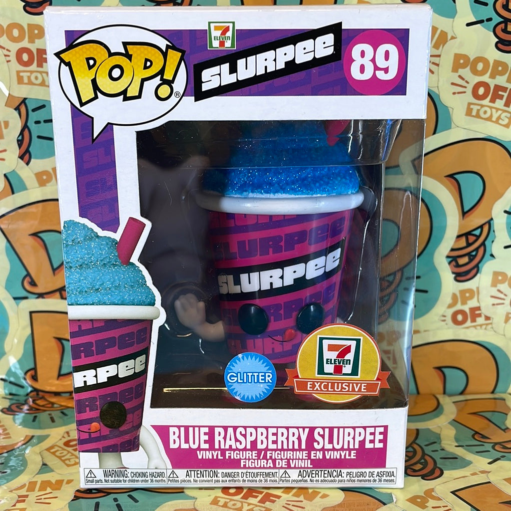 Pop Ad Icons Slurped Blue Raspberry Slurpee Glitter 7 Eleven Exc Poppin Off Toys 2435